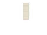 Four cream-colored rectangular panels stacked vertically with horizontal dividing lines.