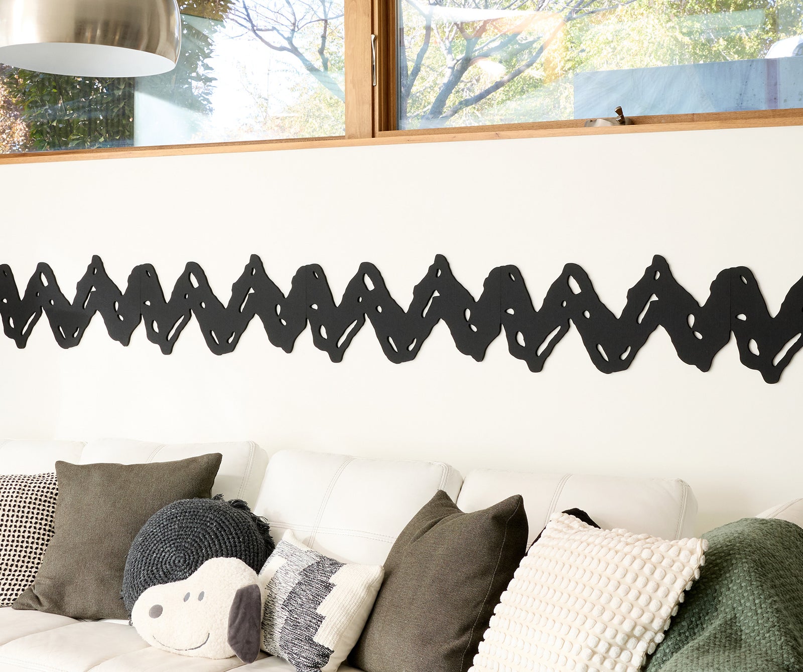 One stripe of Felt Right zig zag designs.