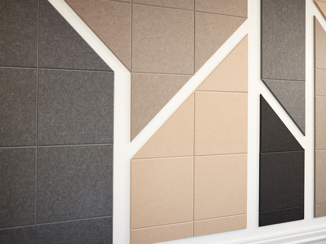 A Felt Right Wall Desgin abstract wall art in neutral shades (cream, grey, black)