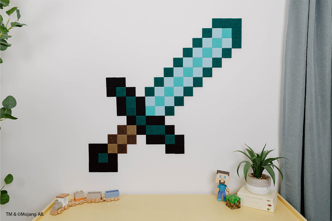 Minecraft Diamond Sword Wall Art
