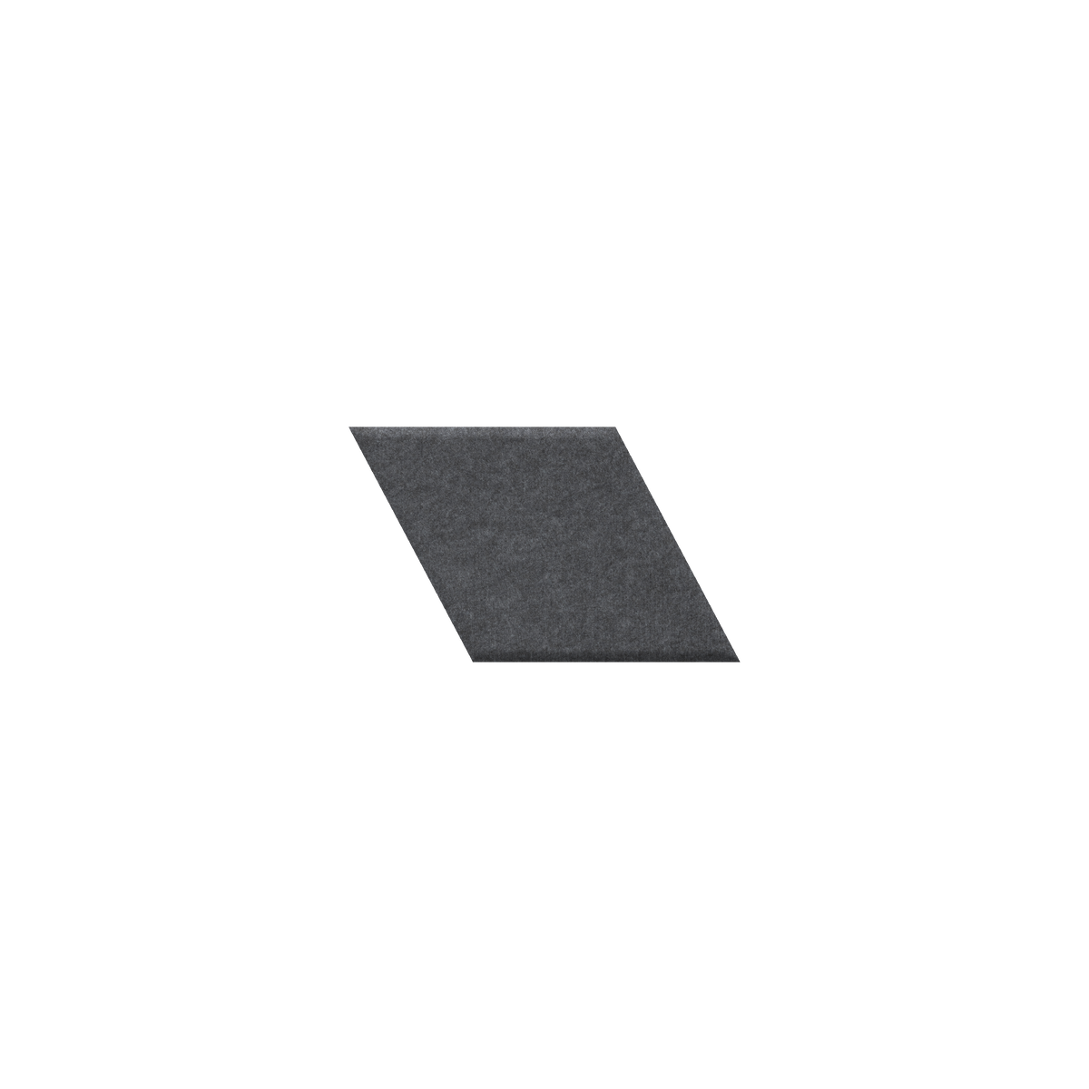 Dark gray diamond on a white background