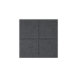 A square dark gray acoustic foam panel with a four-quadrant grid design, shown against a plain white background.