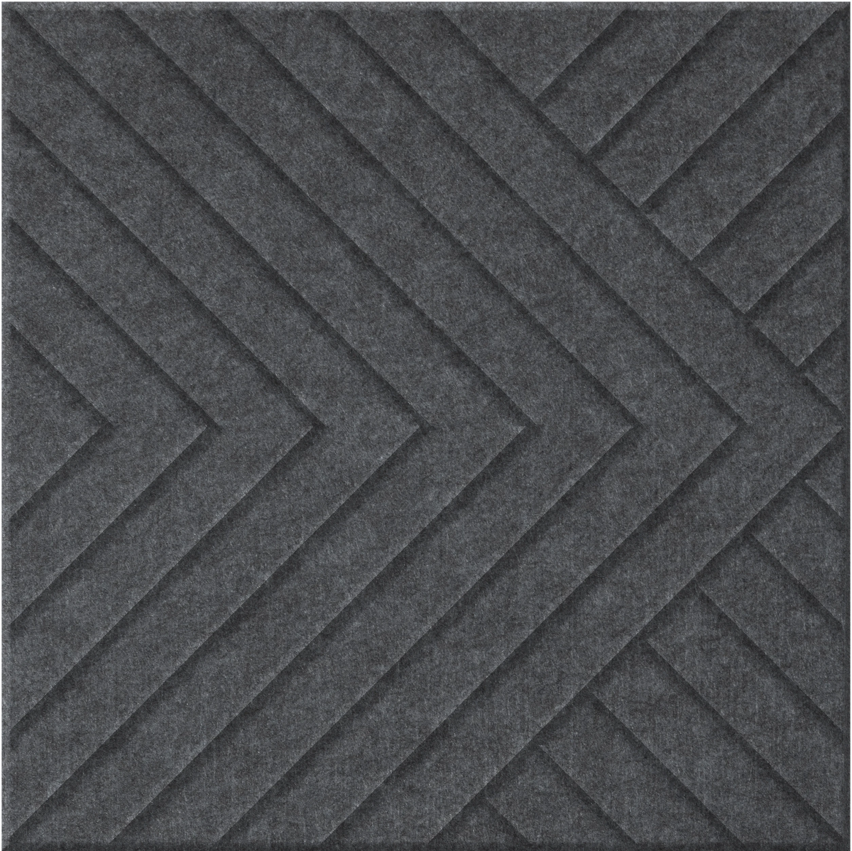 Mineral 9mm Engraved Converge felt sample with chevron grooves