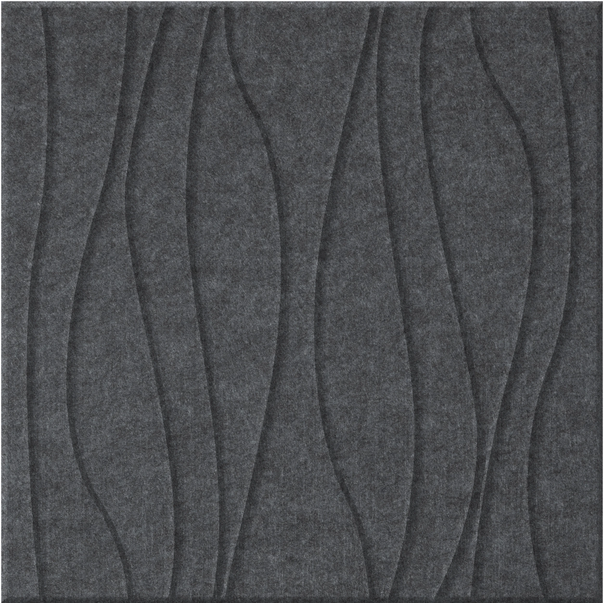 Mineral 9mm Engraved River felt sample with wavy vertical grooves