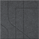 Mineral 9mm Engraved Subway felt sample with offset stepped line grooves