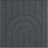 Mineral 9mm Engraved Zen felt sample with nested arch grooves