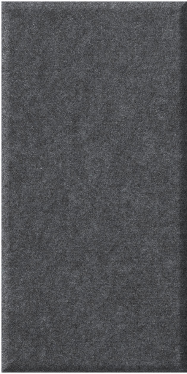 Dark gray rectangular tile with textured speckled surface.