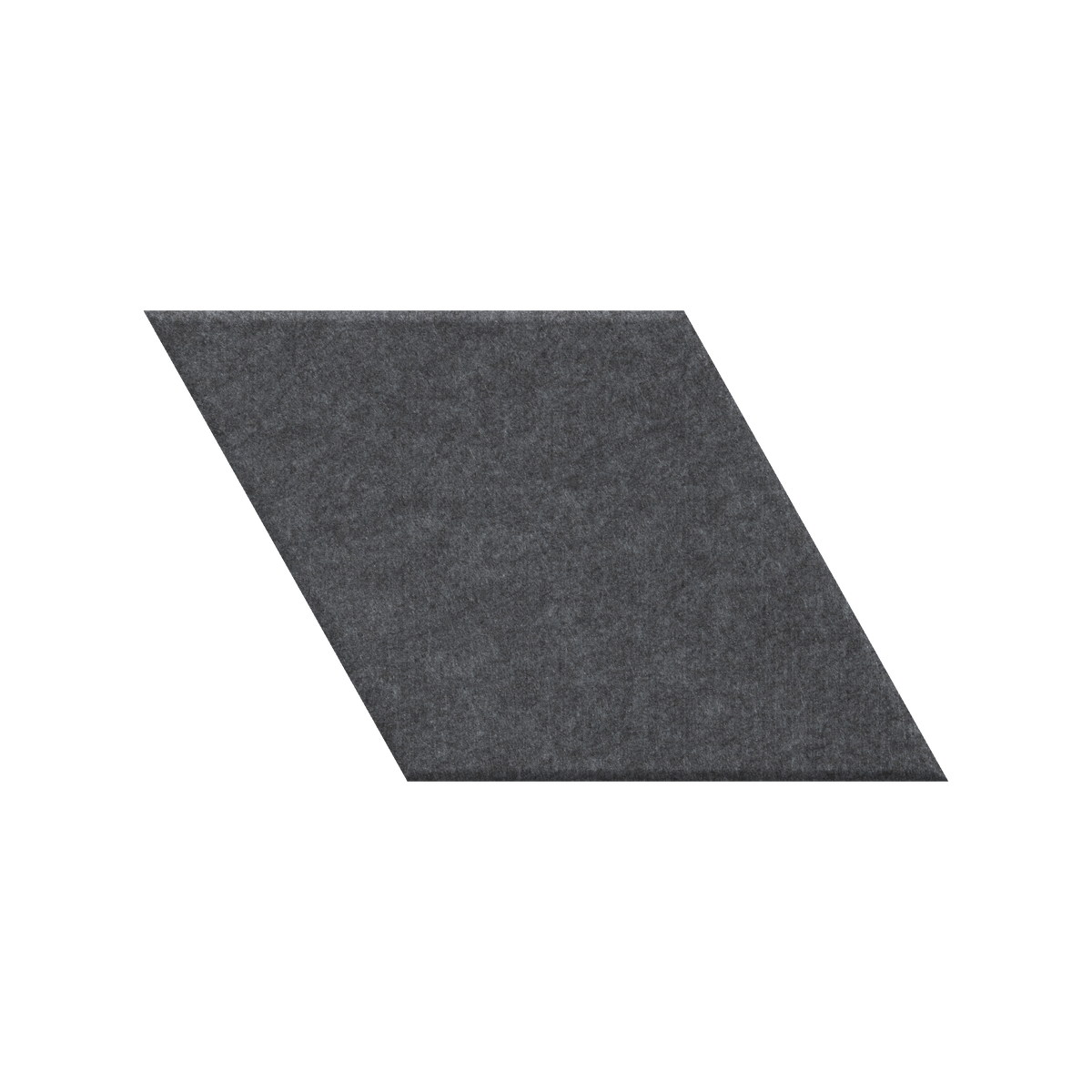 A dark gray felt or fabric square tile shown on a plain white background.