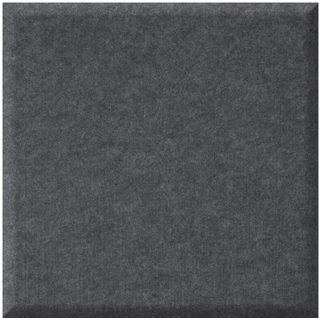 Dark gray square tile with textured matte surface.