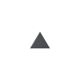 Gray triangle on a white background.