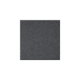 A square dark gray felt or fabric swatch centered on a plain white background.