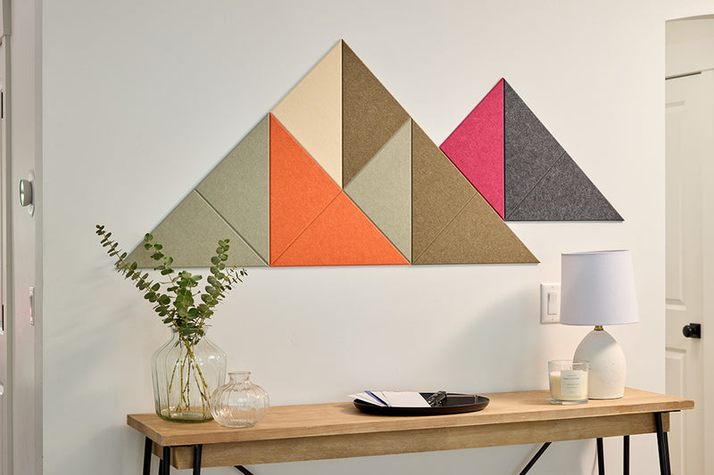 Felt Right Adobe Mini Shaded Mountain Design Installed in Entryway or above a Table or displayed in bedroom or living room.