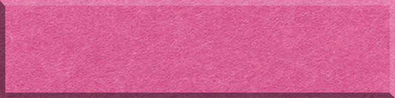 Hot Pink felt tile in a mini shiplap design