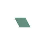 A single flat, slightly textured square tile in a muted sage green color, centered on a solid white background.