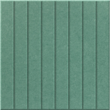Mint 9mm Engraved Parallel felt sample with straight vertical grooves