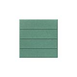 A square sage green textured tile with horizontal grooved lines, shown against a plain white background.