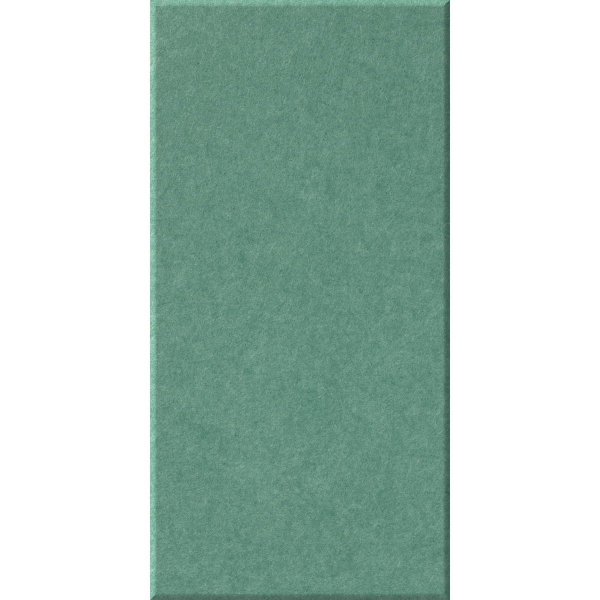 A vertical rectangular swatch of textured sage green material, centered on a plain white background.