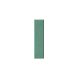 A single vertical rectangular swatch of textured sage green material centered on a plain white background.