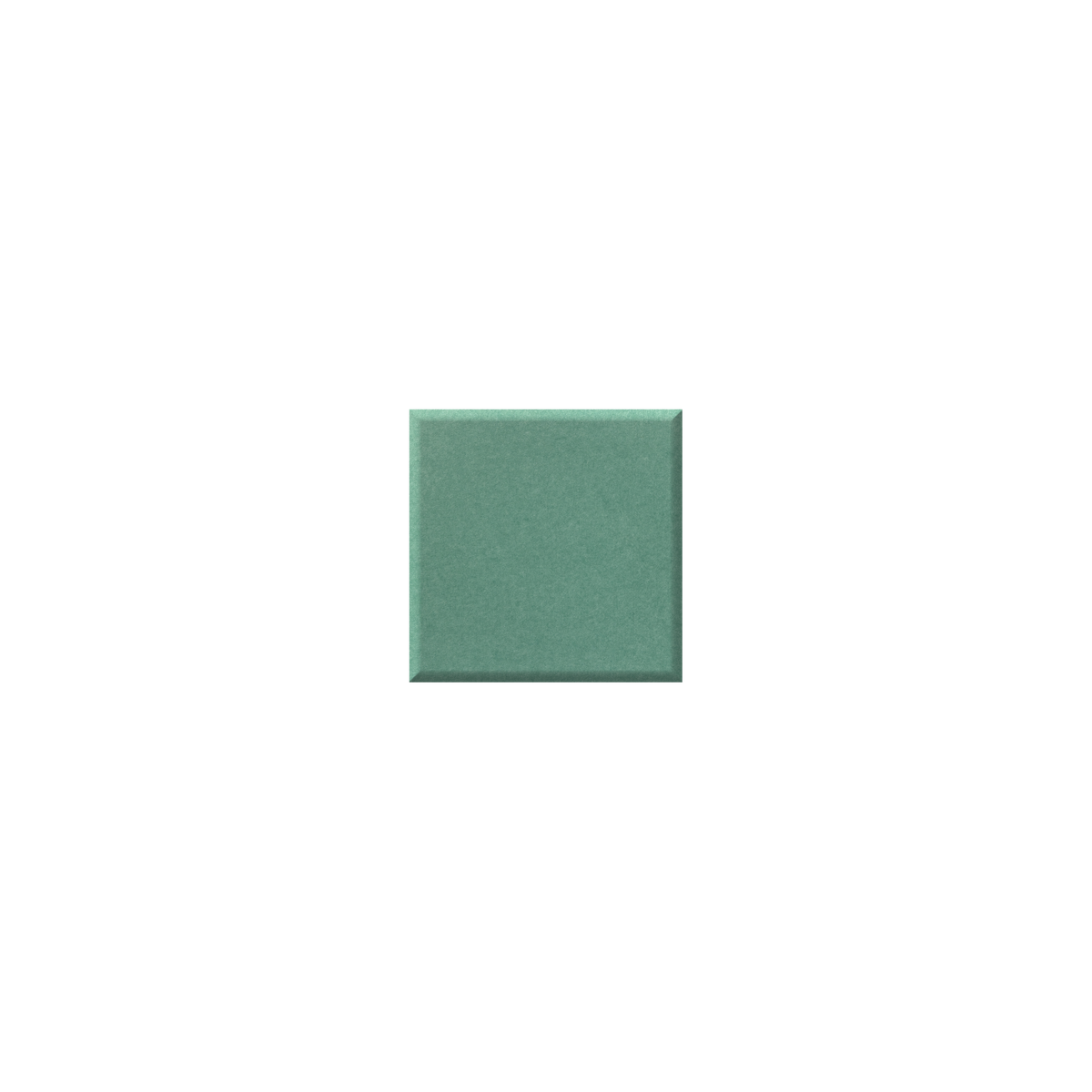 A square swatch of sage green textured material centered on a plain white background.