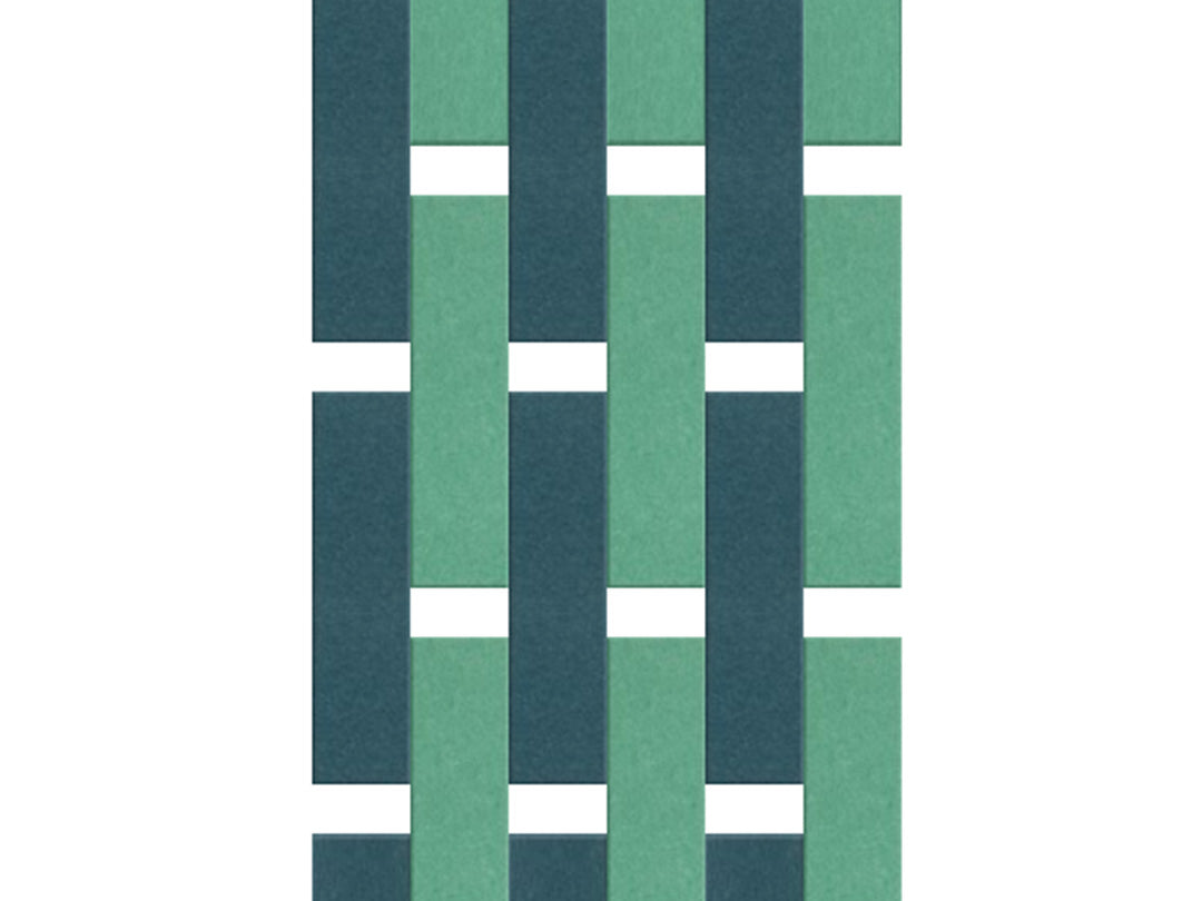 Pattern of green and blue vertical stripes on a white background
