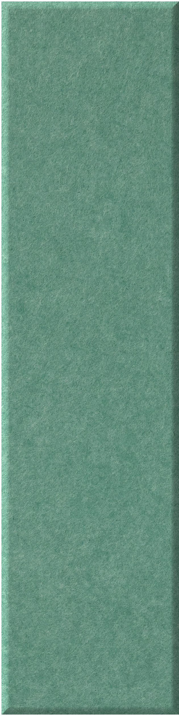 Vertical green shiplap tile with textured surface and subtle shadow along right edge.