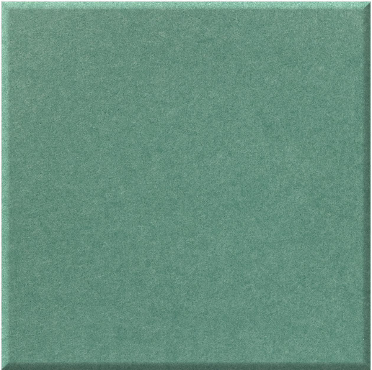 Matte sage green square tile with textured surface and subtle beveled edge.