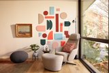 Shape Play Mist Wall Art