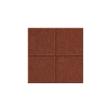 A square brown textured tile or panel with a four-quadrant grid pattern, shown on a plain white background.