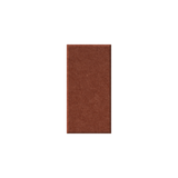 A vertical rectangular swatch of textured brown material centered on a plain white background.