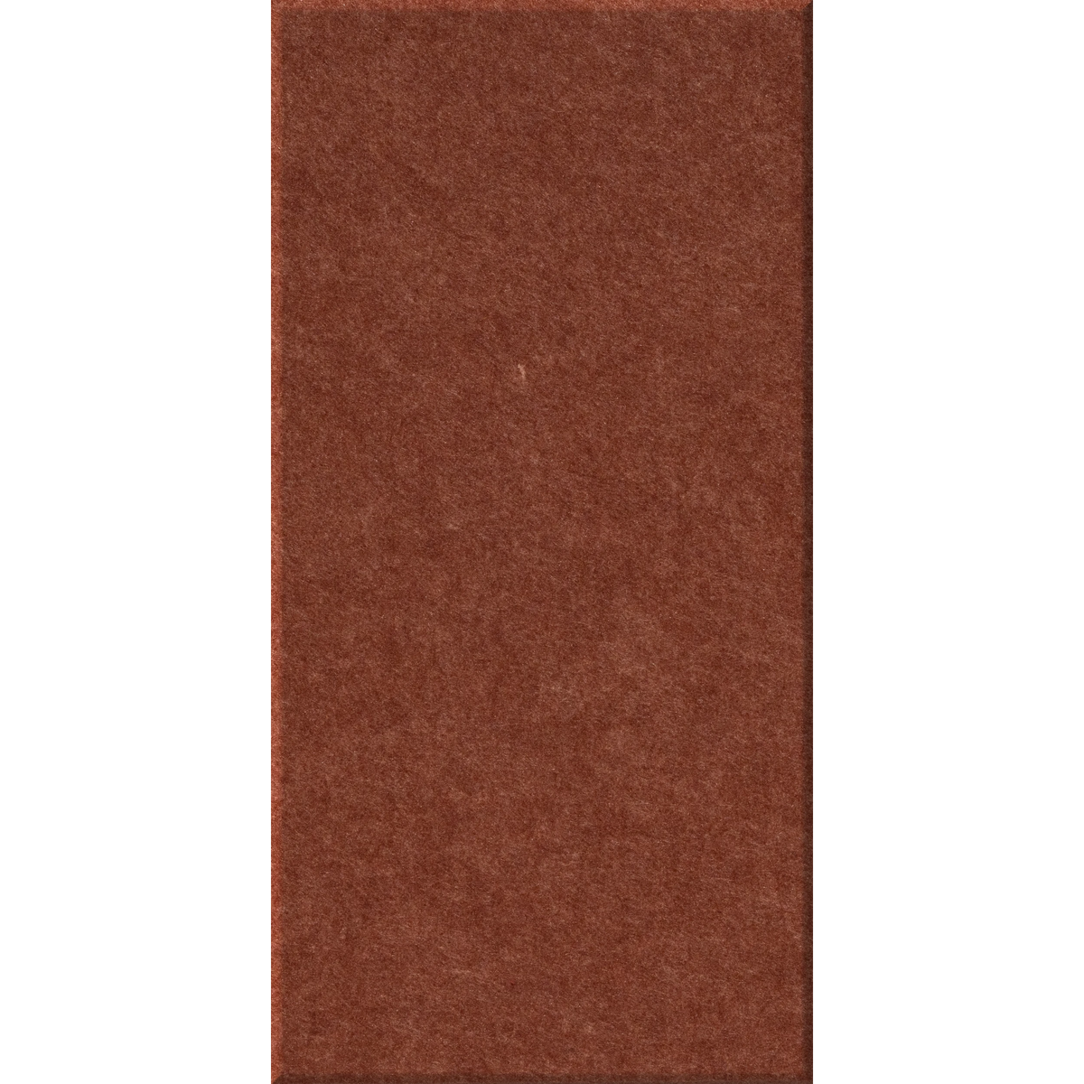 A rectangular brown textured rug or carpet shown flat against a white background.