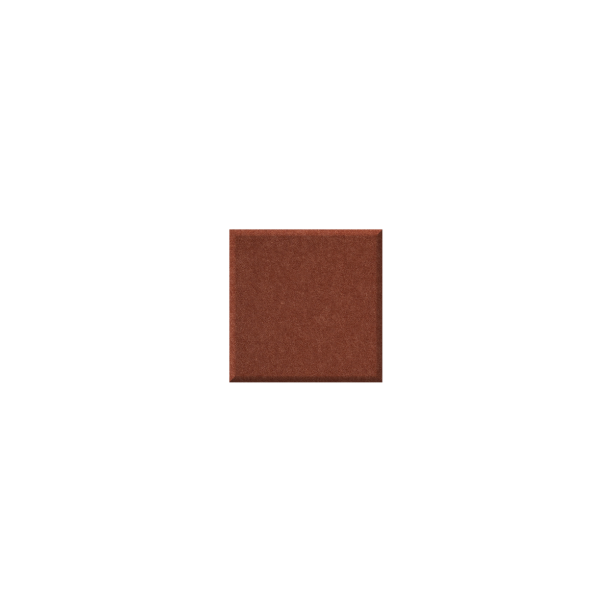 A square color swatch showing a textured, warm reddish-brown color, centered on a solid white background.