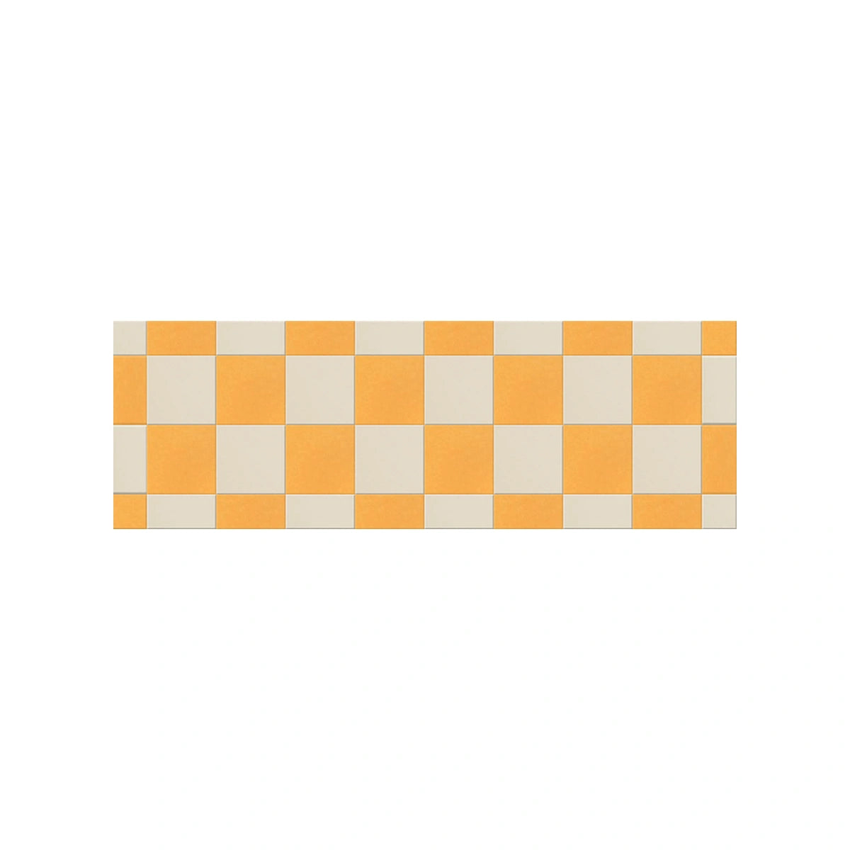 Web image of a Felt Right checkerboard design in yellow and ivory
