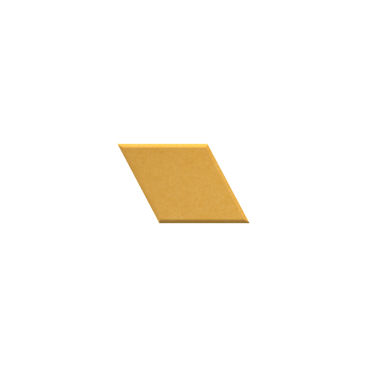 Yellow diamond on a white background