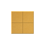 A square four-panel gold textured wall tile or decorative panel on a solid white background.