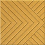 Mustard 9mm Engraved Converge felt sample with chevron grooves