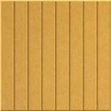 Mustard 9mm Engraved Parallel felt sample with straight vertical grooves