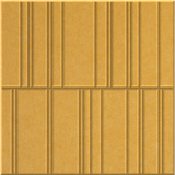 Mustard 9mm Engraved Offset felt sample with staggered vertical grooves