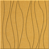 Mustard 9mm Engraved River felt sample with wavy vertical grooves