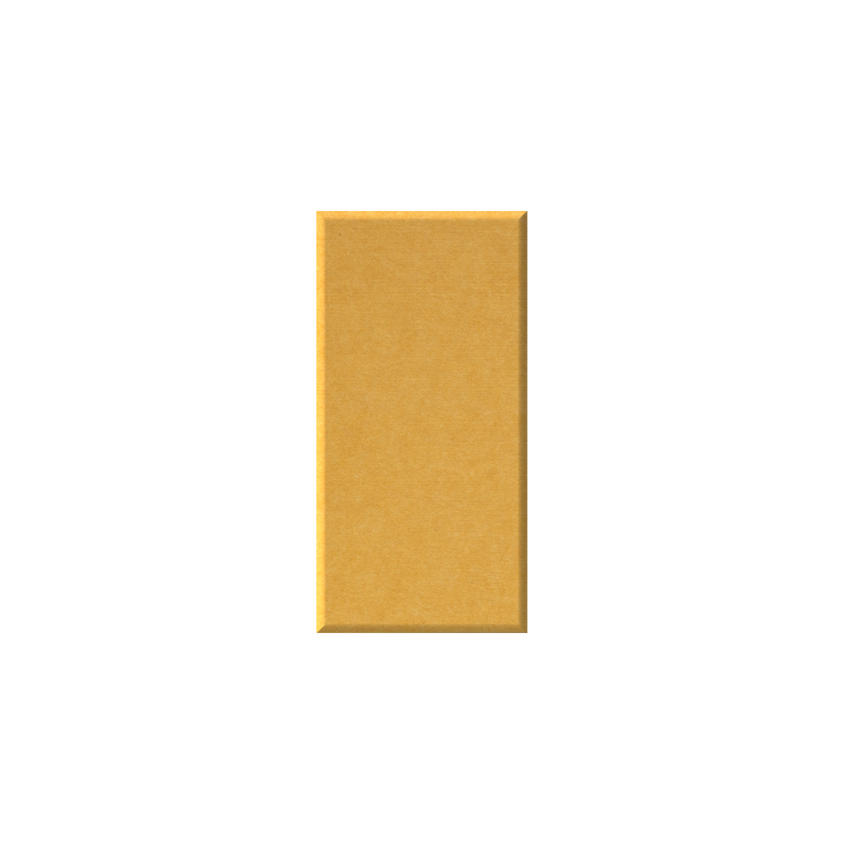 A rectangular gold-colored textured panel or tile centered on a plain white background.