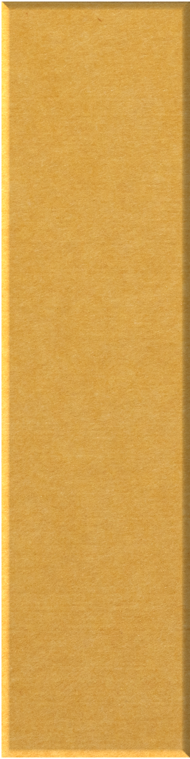 Vertical rectangular tile with golden-yellow matte finish and subtle texture throughout.