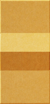 Five rectangular tiles in varying shades of gold and bronze with textured surfaces arranged vertically.