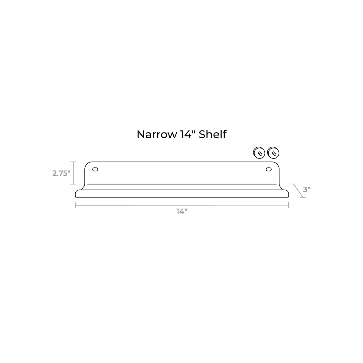Wood Slat Wall Shelf
