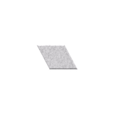 Light gray diamond felt tile with a white background