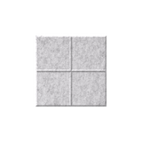 A square gray textured tile with a four-quadrant grid pattern, shown on a plain white background.