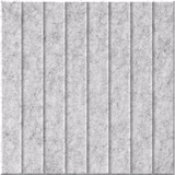Nickel 9mm Engraved Parallel felt sample with straight vertical grooves