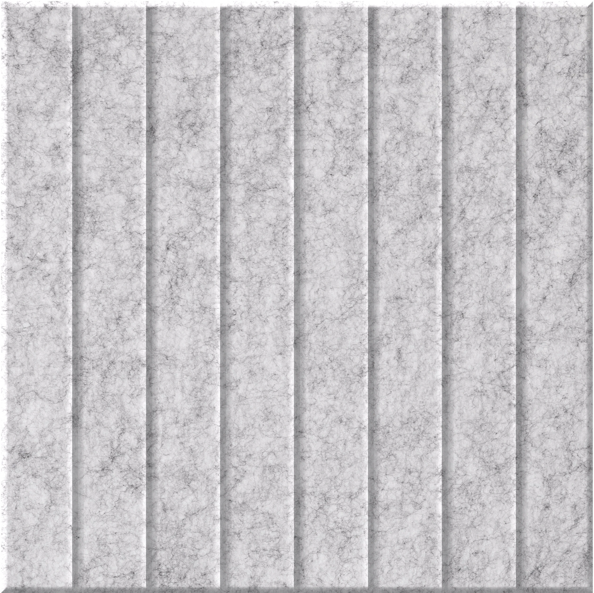 Nickel 9mm Engraved Parallel felt sample with straight vertical grooves