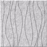 Nickel 9mm Engraved River felt sample with wavy vertical grooves