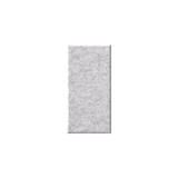 A rectangular gray felt or fabric swatch with a textured, heathered surface, centered on a solid white background.