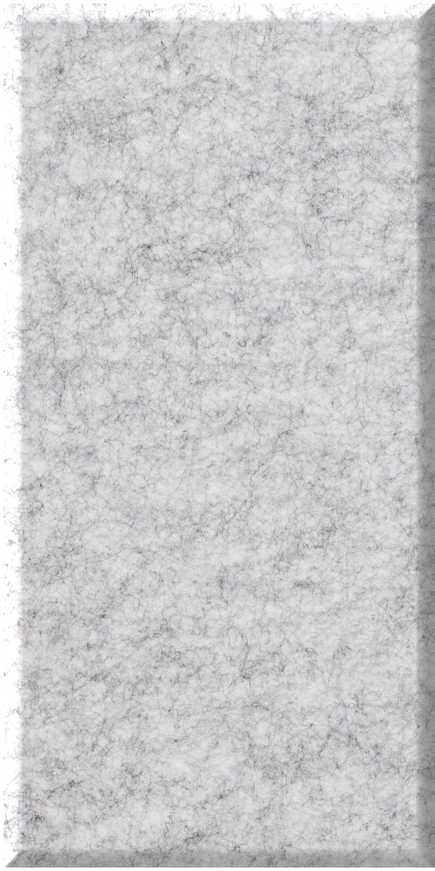 Light gray marble tile with veining throughout and slightly raised edges on left and right sides.