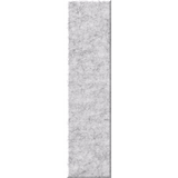 A vertical rectangular sample of light gray felt or textured fabric swatch on a plain white background.
